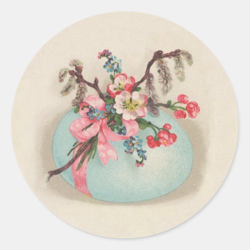 Vintage Victorian Easter Egg round sticker