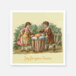 Vintage Victorian Easter Napkins