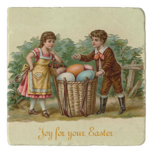 Vintage Victorian Easter Trivet