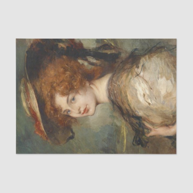 Vintage Victorian Edwardian Artwork Tissue Paper (Front)