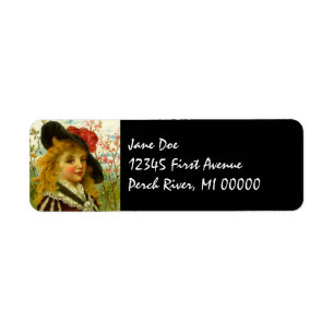 Vintage Victorian Edwardian Fashion Address Labels