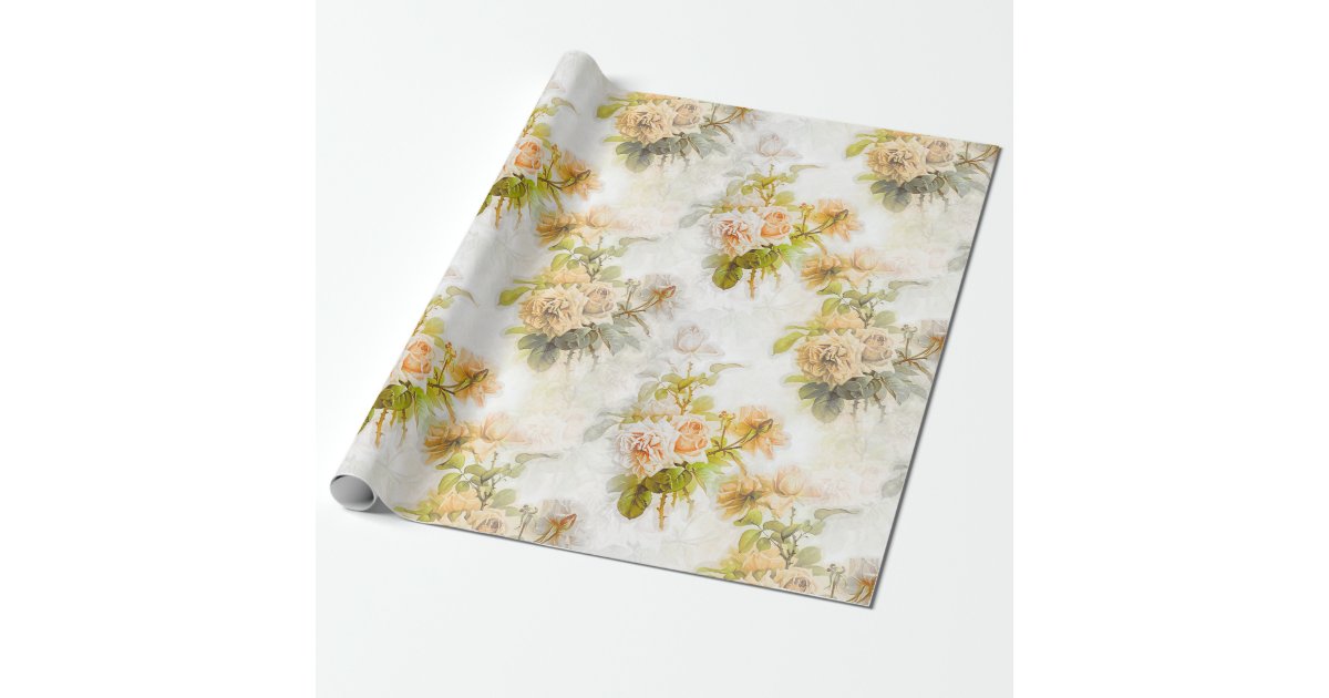 Elegant Pink Blush Eucalyptus Sage Green Wrapping Paper