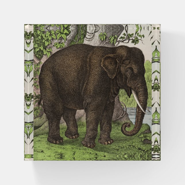 Vintage Victorian Elephant Paperweight (Front)