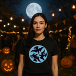 Vintage Victorian Era 3 Ravens &amp; Moon Halloween T-Shirt