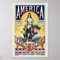 Vintage Victorian Era America Baking Powder Ad