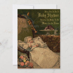 Vintage Victorian Era Baby Shower Template