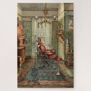 Vintage Victorian Era Dentist's Operating Room Jigsaw Puzzle
