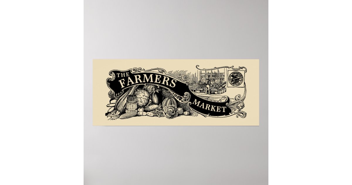 vintage farmers market posters