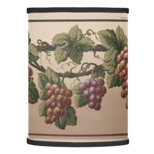 Vintage Victorian Era Grape Vine Frieze Pattern Lamp Shade