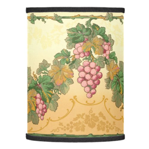 Vintage Victorian Era Grapevine Frieze Pattern Lamp Shade