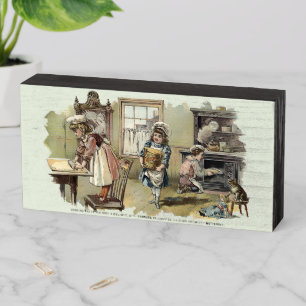 Vintage Victorian Era Kitchen Advertisement Wooden Box Sign