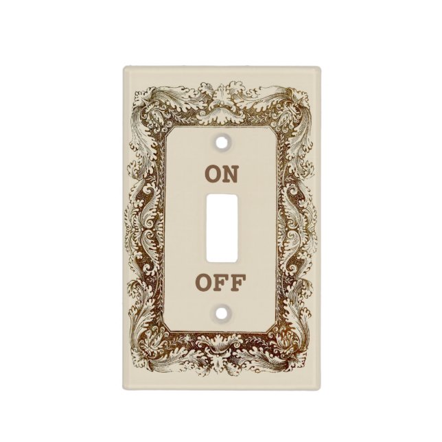 Vintage Victorian Era Light Switch Cover (Front)