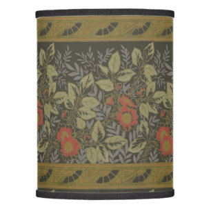 Vintage Victorian Era Roses & Foliage Frieze Lamp Shade