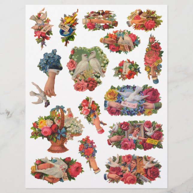 Vintage Victorian Era Scrapbook Hand Whimsies (Front)