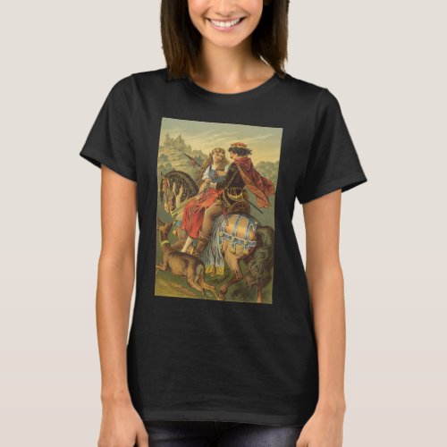 Vintage Victorian Fairy Tale Brother and Sister T_Shirt