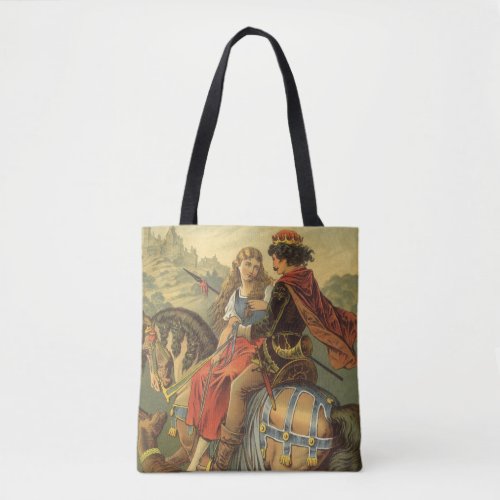 Vintage Victorian Fairy Tale Brother and Sister Tote Bag