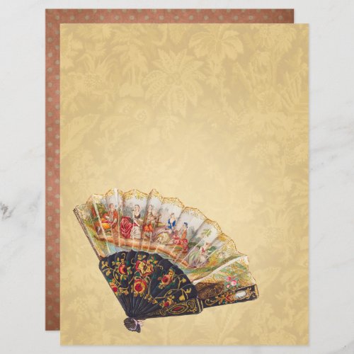 Vintage Victorian Fan Craft Paper _ Marple Hall