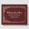 Vintage Victorian Floral Burgundy Wedding