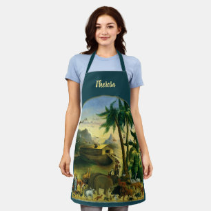 Vintage Victorian Folk Art, Noah's Ark by Hidley Apron