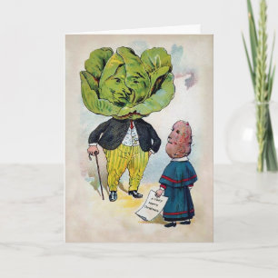 Vintage Victorian Food Holiday Card