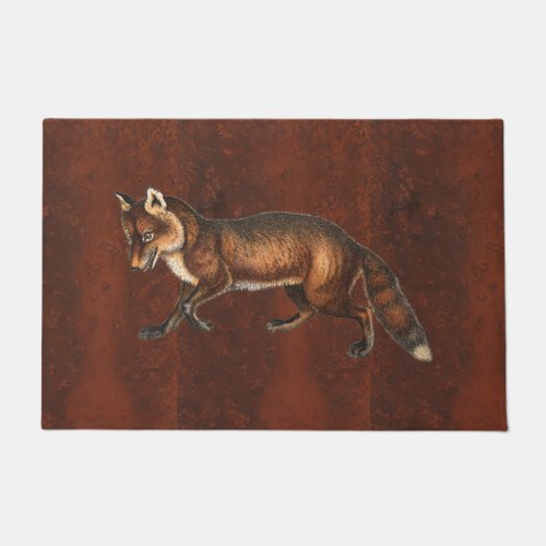 Vintage Victorian Fox Doormat