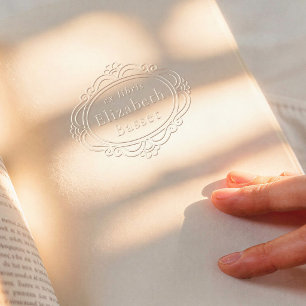 Vintage Victorian Frame Elegant Ex Libris Book Embosser