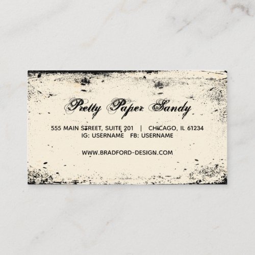 Vintage Victorian Frame Logo Business Card