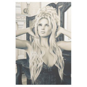 Vintage Victorian Glamour Portrait Art