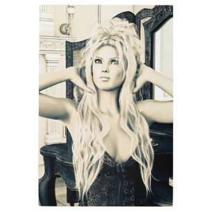 Vintage Victorian Glamour Portrait Art