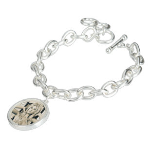Vintage Victorian Glamour Portrait Art Bracelet