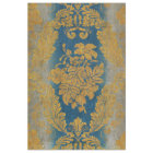 Vintage Victorian Gold and Blue Floral Decoupage