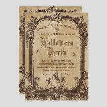 Vintage Victorian Gothic Halloween Invitation