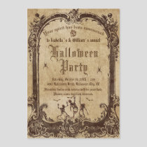 Vintage Victorian Gothic Halloween Party Invitation
