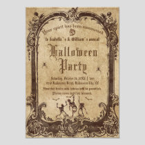 Vintage Victorian Gothic Halloween Party Invitation