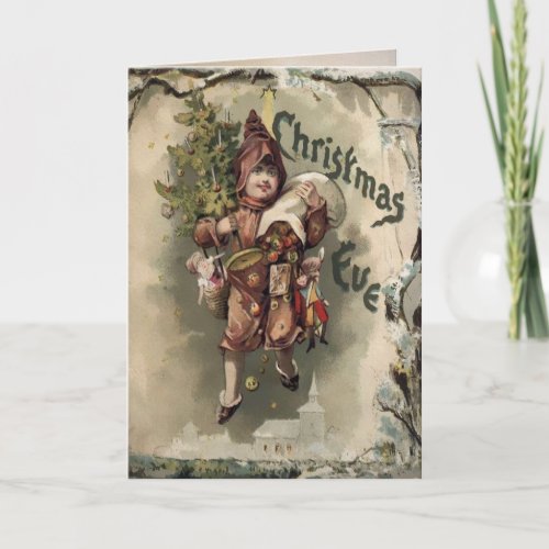 Vintage Victorian Holiday Card