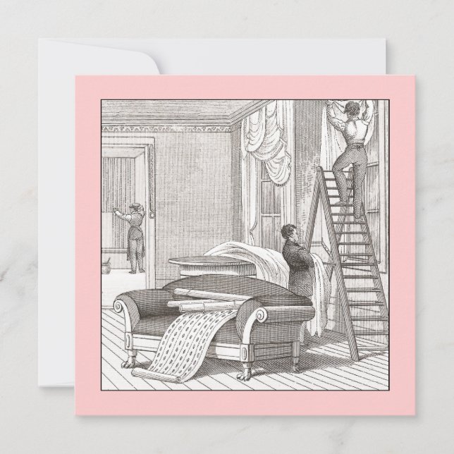 Vintage Victorian Housewarming / Open House Invitation (Front)