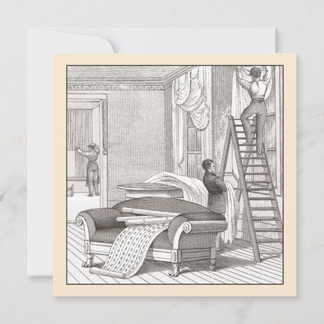 Vintage Victorian Housewarming / Open House Invitation (Front)