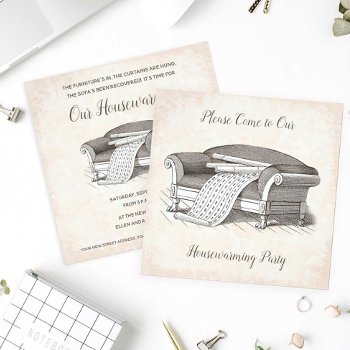 Vintage Victorian Housewarming Open House Party Invitation by AntiqueImages at Zazzle