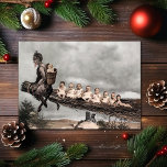 Vintage Victorian Krampus Christmas Card<br><div class="desc">Vintage Victorian Krampus Christmas card. Custom restored and colorized,  high quality vintage image.</div>