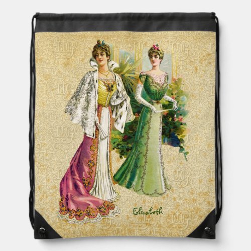 Vintage Victorian Ladies Fashion Backpack