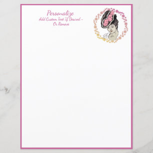 Vintage Victorian Lady Feminine Flower Hat