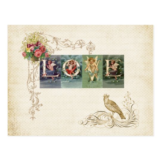 Beautiful 60 Love Postcard