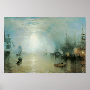 Vintage Victorian Maritime Seascape, Joseph Turner Poster
