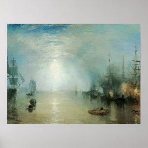 Vintage Victorian Maritime Seascape, Joseph Turner Poster