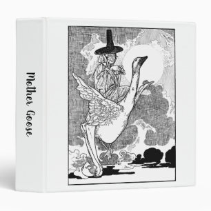 Vintage Victorian Mother Goose by Charles Robinson 3 Ring Binder