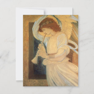 Vintage Victorian Music Angel, Christmas Party Invitation