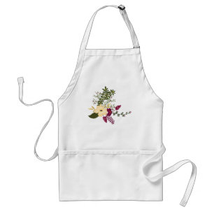 Vintage Victorian Music Romance Tulips Adult Apron