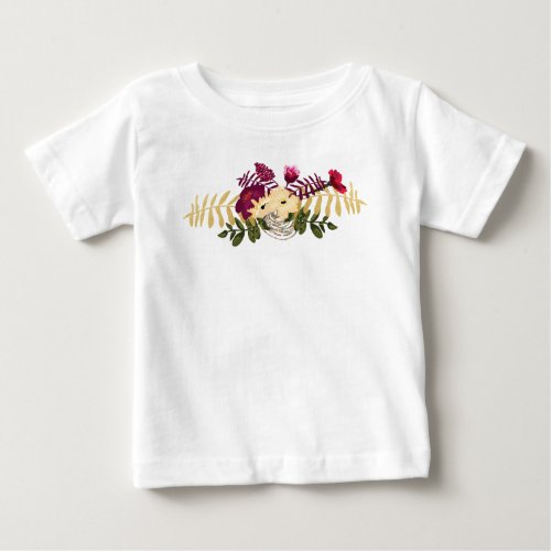 Vintage Victorian Music Romance Tulips Baby T_Shirt