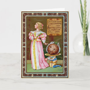 Vintage Victorian Odd Christmas Card