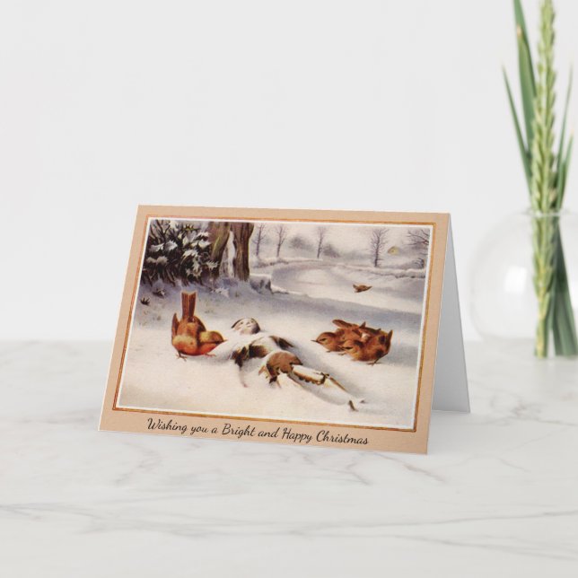 Vintage Victorian Odd Christmas Card (Front)